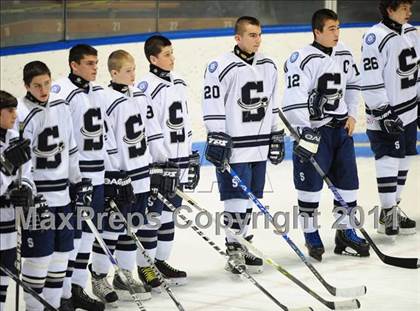 Thumbnail 2 in Watertown/Pomperaug vs. Staples/Weston/Shelton (CIAC Division 3 Final) photogallery.