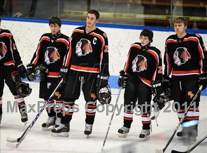 Thumbnail 3 in Watertown/Pomperaug vs. Staples/Weston/Shelton (CIAC Division 3 Final) photogallery.