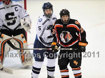 Thumbnail 2 in Watertown/Pomperaug vs. Staples/Weston/Shelton (CIAC Division 3 Final) photogallery.