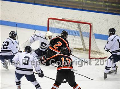 Thumbnail 1 in Watertown/Pomperaug vs. Staples/Weston/Shelton (CIAC Division 3 Final) photogallery.