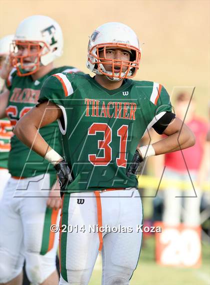 Thumbnail 2 in Thacher vs. Mojave (CIF SS D1 8-Man Final) photogallery.