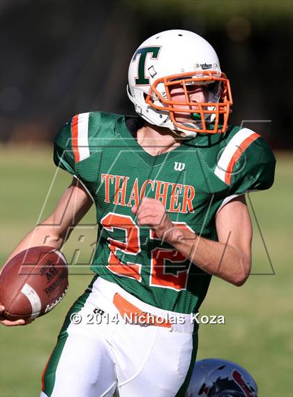 Thumbnail 2 in Thacher vs. Mojave (CIF SS D1 8-Man Final) photogallery.