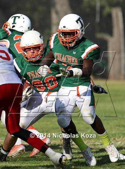 Thumbnail 2 in Thacher vs. Mojave (CIF SS D1 8-Man Final) photogallery.