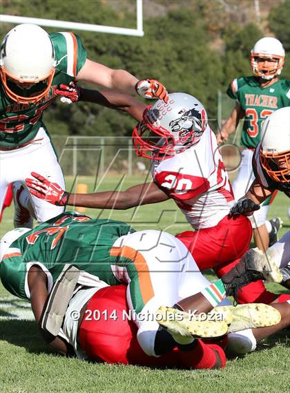 Thumbnail 3 in Thacher vs. Mojave (CIF SS D1 8-Man Final) photogallery.
