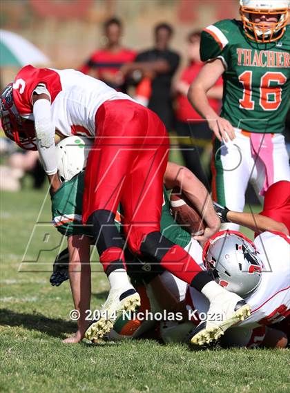Thumbnail 2 in Thacher vs. Mojave (CIF SS D1 8-Man Final) photogallery.