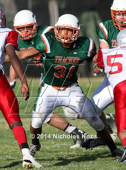 Thumbnail 3 in Thacher vs. Mojave (CIF SS D1 8-Man Final) photogallery.