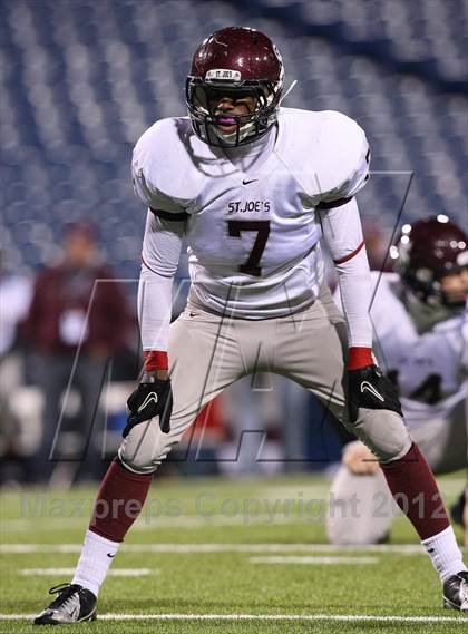 Thumbnail 2 in Bishop Timon-St. Jude vs. St. Joseph's Collegiate (Monsignor Martin Semifinal) photogallery.