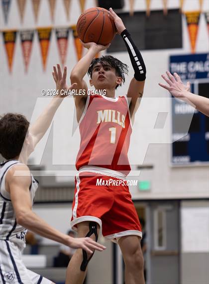 Thumbnail 3 in Marin Catholic vs. Mills (Bambauer Tournament) photogallery.