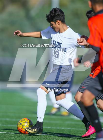 Thumbnail 1 in St. Genevieve vs The Palmdale Aerospace Academy (Sierra Canyon Tournament) photogallery.