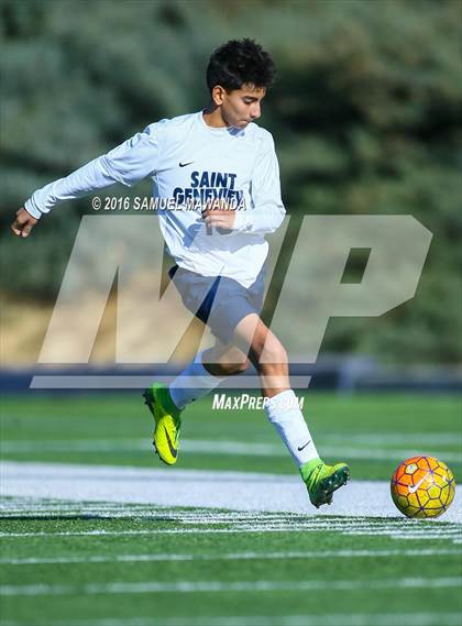 Thumbnail 2 in St. Genevieve vs The Palmdale Aerospace Academy (Sierra Canyon Tournament) photogallery.