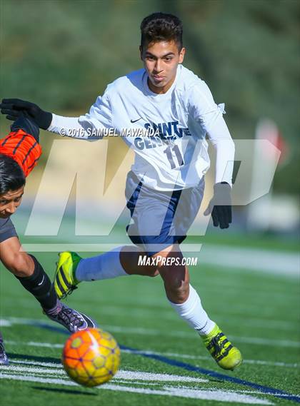 Thumbnail 1 in St. Genevieve vs The Palmdale Aerospace Academy (Sierra Canyon Tournament) photogallery.