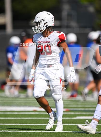 Thumbnail 3 in Cardinal Newman @ Montgomery (scrimmage) photogallery.