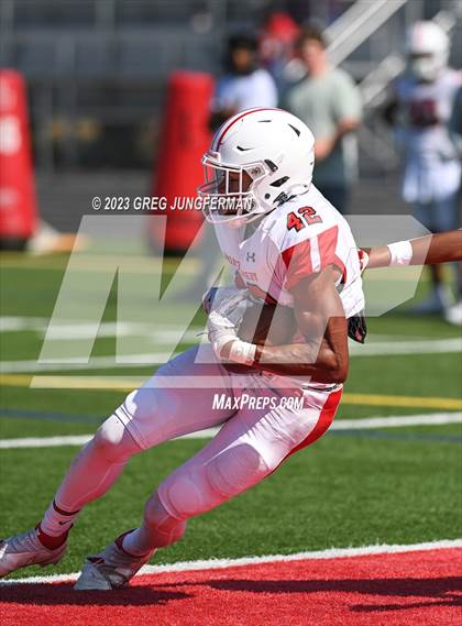 Thumbnail 3 in Cardinal Newman @ Montgomery (scrimmage) photogallery.