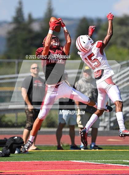 Thumbnail 1 in Cardinal Newman @ Montgomery (scrimmage) photogallery.