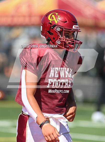 Thumbnail 1 in Cardinal Newman @ Montgomery (scrimmage) photogallery.