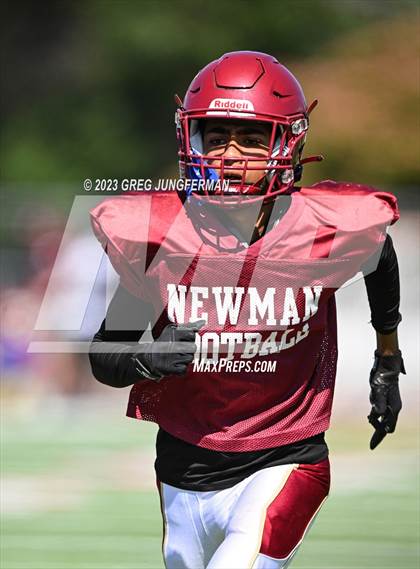 Thumbnail 1 in Cardinal Newman @ Montgomery (scrimmage) photogallery.