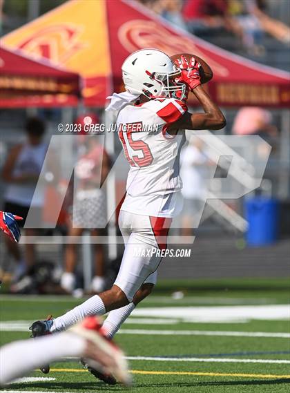 Thumbnail 2 in Cardinal Newman @ Montgomery (scrimmage) photogallery.