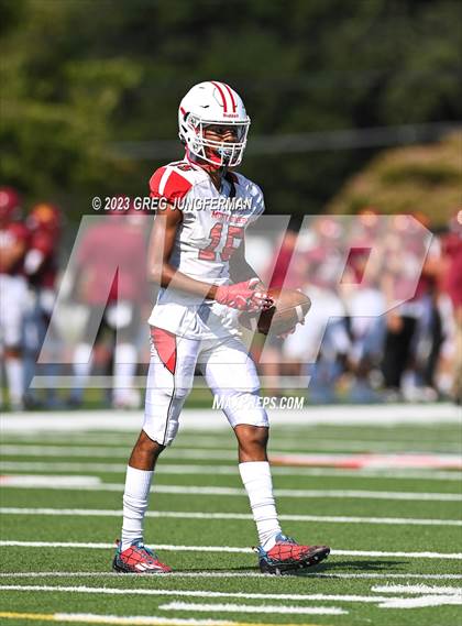 Thumbnail 3 in Cardinal Newman @ Montgomery (scrimmage) photogallery.