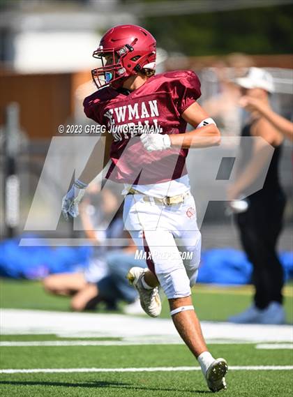 Thumbnail 1 in Cardinal Newman @ Montgomery (scrimmage) photogallery.