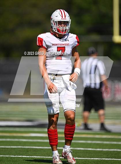 Thumbnail 2 in Cardinal Newman @ Montgomery (scrimmage) photogallery.
