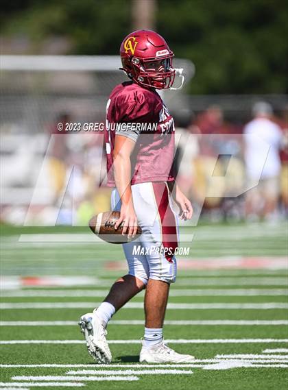 Thumbnail 2 in Cardinal Newman @ Montgomery (scrimmage) photogallery.
