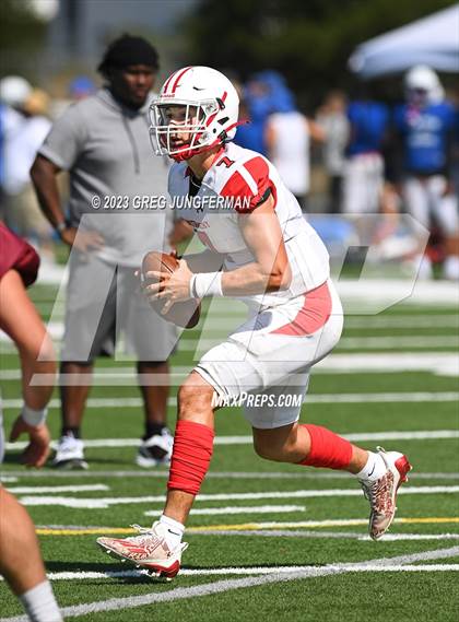 Thumbnail 3 in Cardinal Newman @ Montgomery (scrimmage) photogallery.