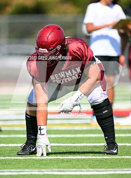Thumbnail 2 in Cardinal Newman @ Montgomery (scrimmage) photogallery.