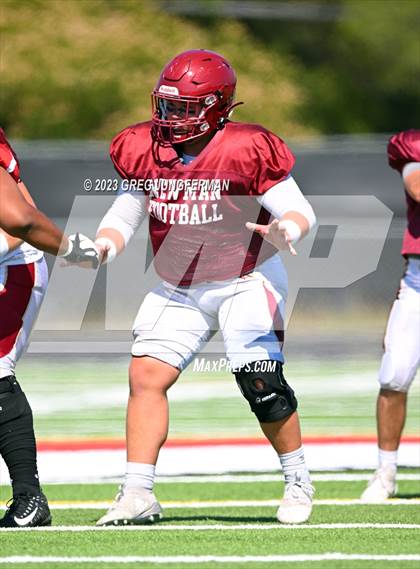 Thumbnail 3 in Cardinal Newman @ Montgomery (scrimmage) photogallery.