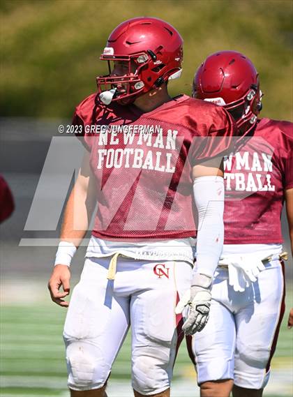 Thumbnail 3 in Cardinal Newman @ Montgomery (scrimmage) photogallery.