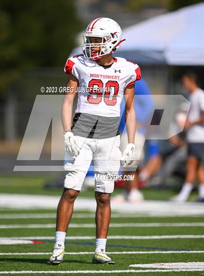 Thumbnail 1 in Cardinal Newman @ Montgomery (scrimmage) photogallery.