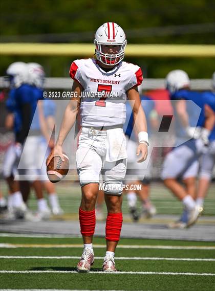 Thumbnail 1 in Cardinal Newman @ Montgomery (scrimmage) photogallery.
