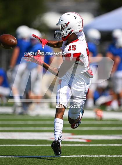 Thumbnail 1 in Cardinal Newman @ Montgomery (scrimmage) photogallery.