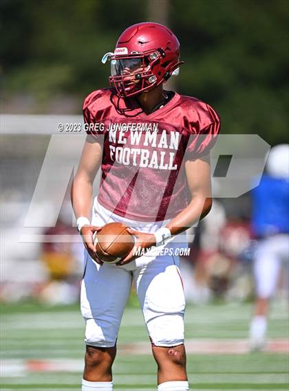 Thumbnail 1 in Cardinal Newman @ Montgomery (scrimmage) photogallery.