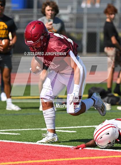 Thumbnail 2 in Cardinal Newman @ Montgomery (scrimmage) photogallery.
