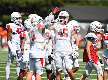 Thumbnail 3 in Cardinal Newman @ Montgomery (scrimmage) photogallery.