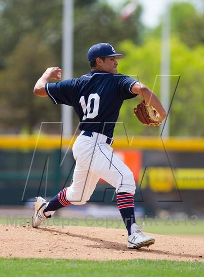 Thumbnail 3 in Pleasant Grove vs. Mater Dei (Boras Classic Championship) photogallery.