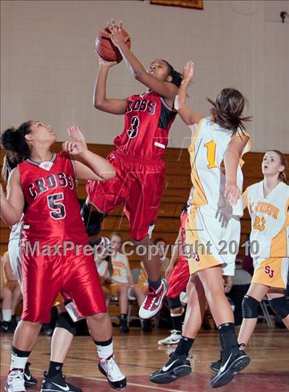 Thumbnail 3 in Cross @ St. Joseph (CIAC Class LL 2nd Round) photogallery.