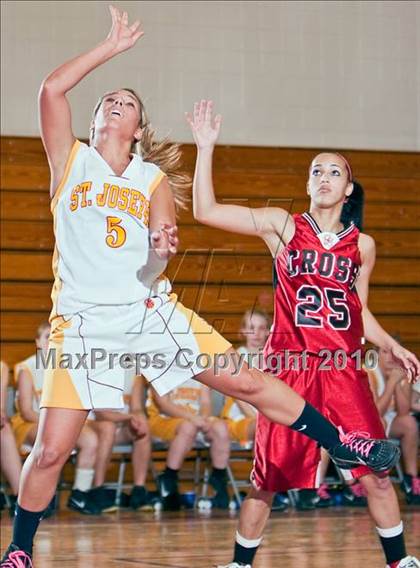 Thumbnail 2 in Cross @ St. Joseph (CIAC Class LL 2nd Round) photogallery.