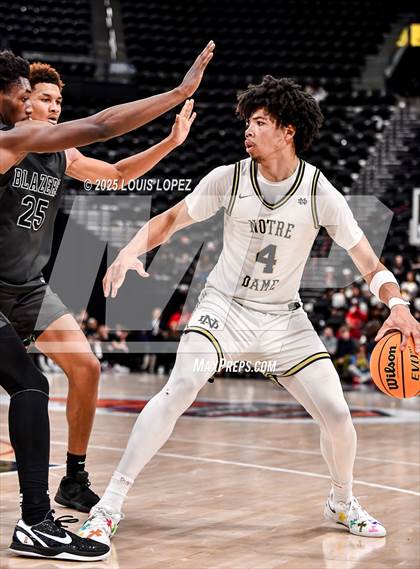 Thumbnail 1 in Sierra Canyon vs. Notre Dame (SO) (Trinity-Mission League Showcase) photogallery.