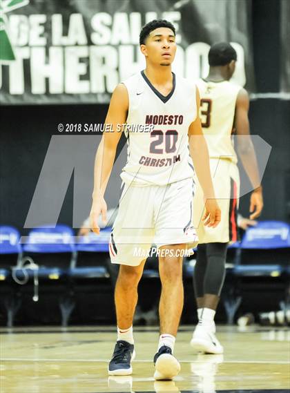 Thumbnail 2 in Modesto Christian vs. Salesian College Preparatory (MaxPreps MLK Classic) photogallery.