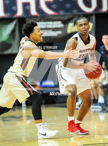 Thumbnail 3 in Modesto Christian vs. Salesian College Preparatory (MaxPreps MLK Classic) photogallery.