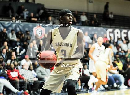 Thumbnail 1 in Modesto Christian vs. Salesian College Preparatory (MaxPreps MLK Classic) photogallery.