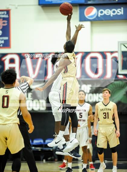 Thumbnail 2 in Modesto Christian vs. Salesian College Preparatory (MaxPreps MLK Classic) photogallery.