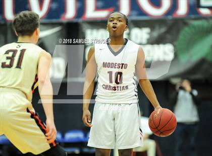 Thumbnail 1 in Modesto Christian vs. Salesian College Preparatory (MaxPreps MLK Classic) photogallery.