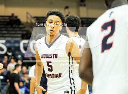 Thumbnail 2 in Modesto Christian vs. Salesian College Preparatory (MaxPreps MLK Classic) photogallery.