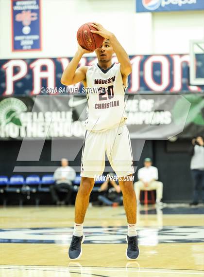 Thumbnail 1 in Modesto Christian vs. Salesian College Preparatory (MaxPreps MLK Classic) photogallery.