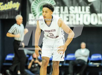 Thumbnail 2 in Modesto Christian vs. Salesian College Preparatory (MaxPreps MLK Classic) photogallery.