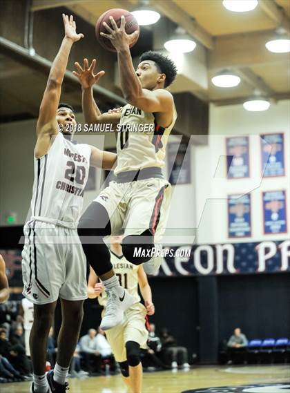 Thumbnail 2 in Modesto Christian vs. Salesian College Preparatory (MaxPreps MLK Classic) photogallery.