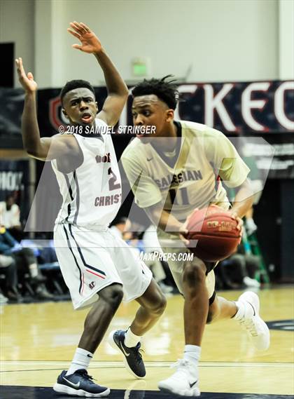 Thumbnail 3 in Modesto Christian vs. Salesian College Preparatory (MaxPreps MLK Classic) photogallery.