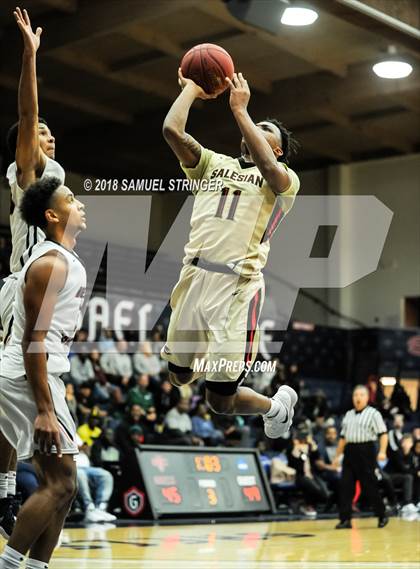 Thumbnail 1 in Modesto Christian vs. Salesian College Preparatory (MaxPreps MLK Classic) photogallery.